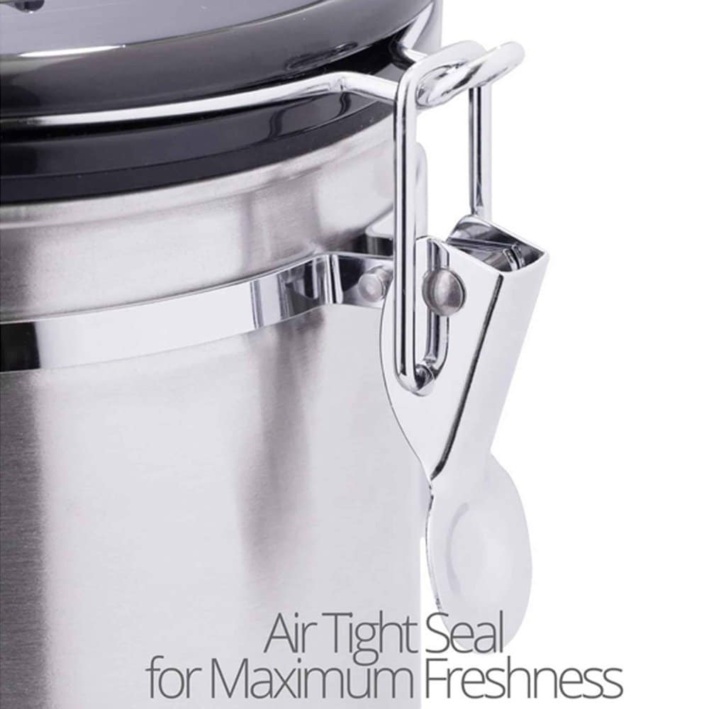 Kitchen Stainless Steel Airfresh Coffee Storage Container 750g
