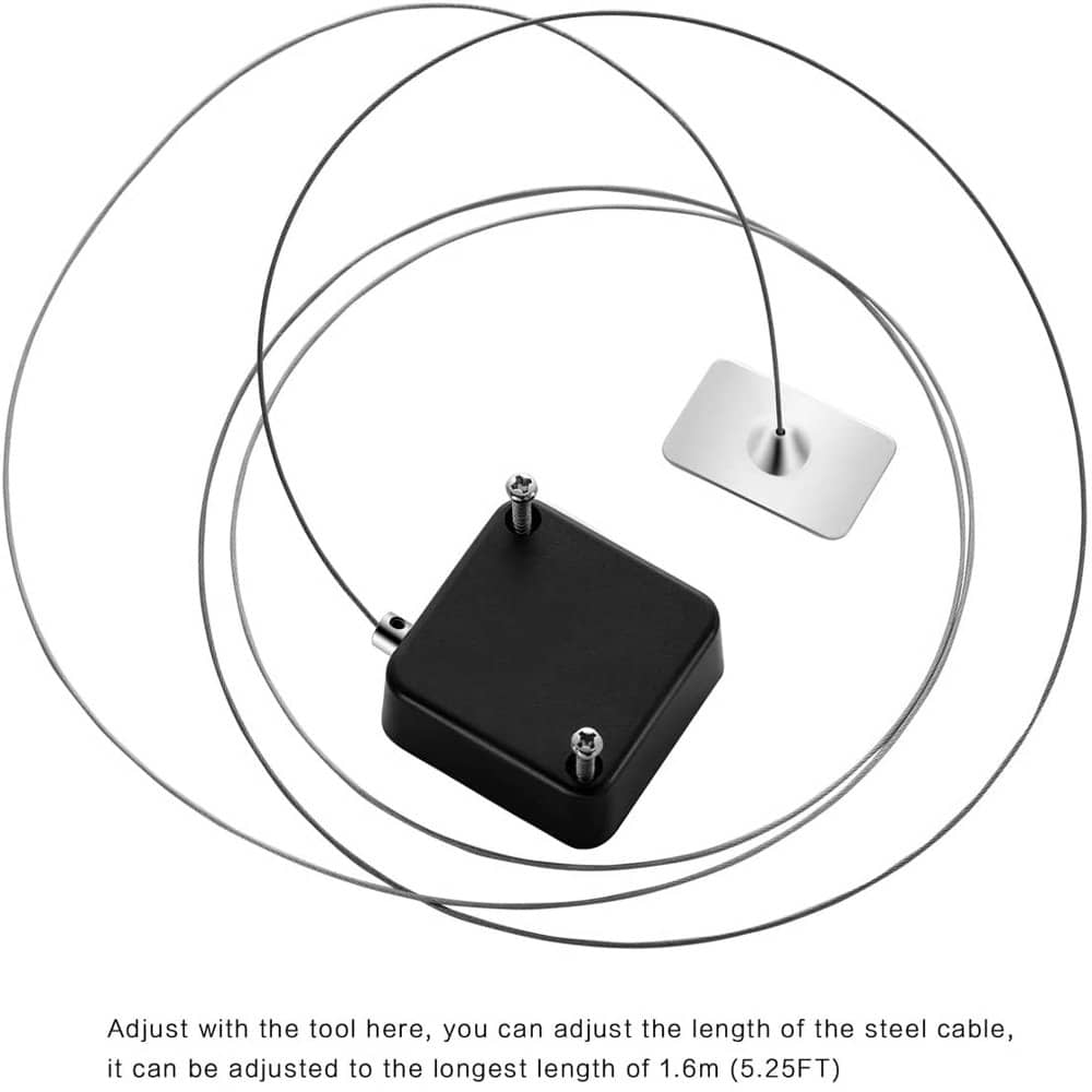 Adjustable Laptop Stand + Anti-Theft Retractable Cable Lock – Combo
