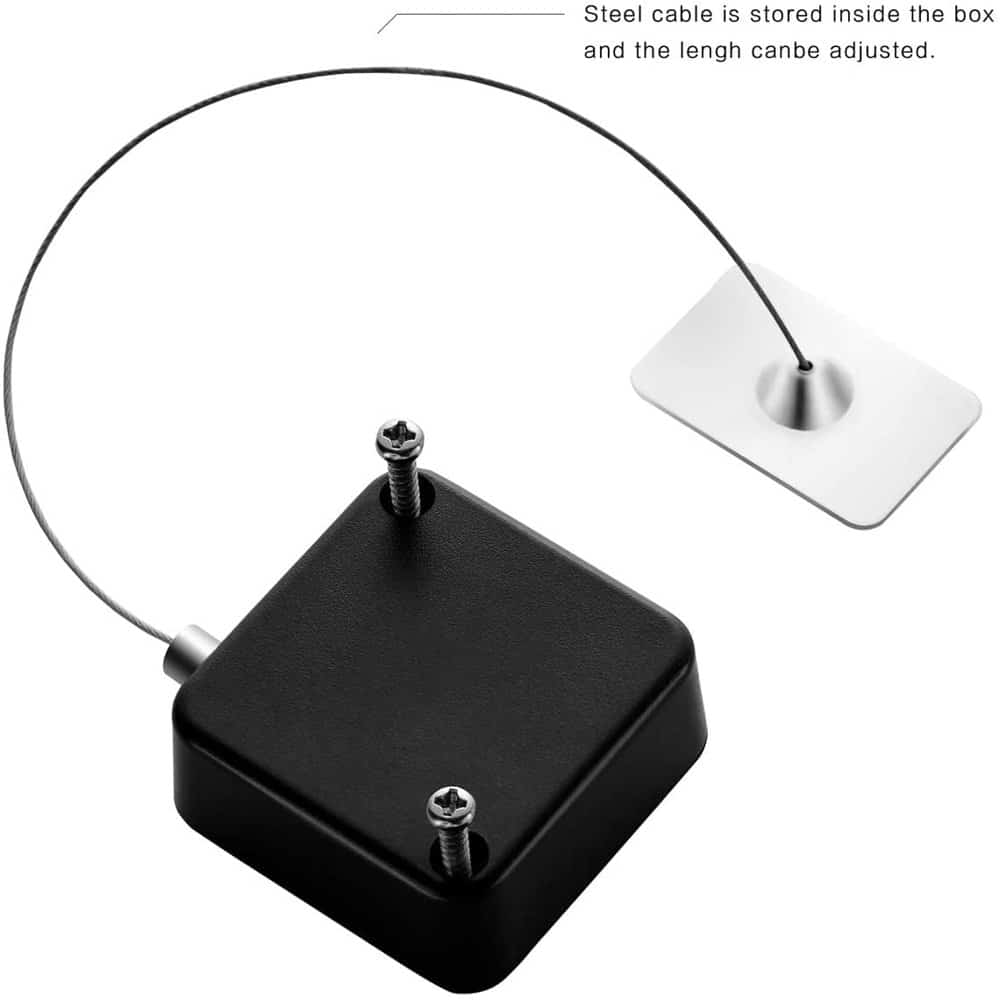 Adjustable Laptop Stand + Anti-Theft Retractable Cable Lock – Combo